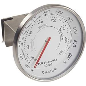 KitchenAid Termometro da Forno Regolabile per Cucina, Adatto all'Utilizzo in Forno Ventilato, a Gas o Elettrici, Misurazioni da 40°C a 320°C