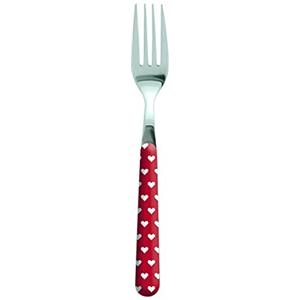 Excelsa Enjoy Forchetta Cuoricino, Acciaio Inossidabile, Rosso