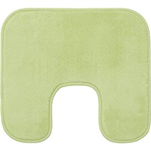 Gözze - Tappetino da Bagno Antiscivolo Premium, Con Incavo per WC, RIO, 100% Microfibra, Ideale per il WC grazie all'Incavo, 100% Microfibra, 50 x 45 cm - Limone