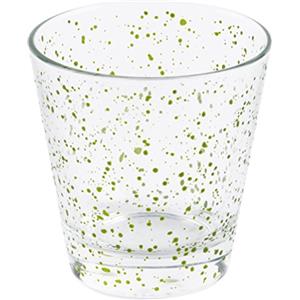 Excelsa Venezia Bicchiere, Vetro, Verde, 8 x 8 x 9 cm