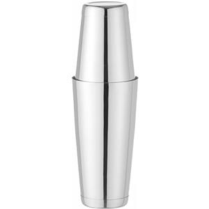 HENDI Cocktail Shaker, BarUp, agitatore Boston Tin-on-Tin, uso universale, 2 bicchieri di metallo ponderati: 600ml, ø90x(H)140mm e 800ml, ø92x(H)174mm, lavabile in lavastoviglie, acciaio inox