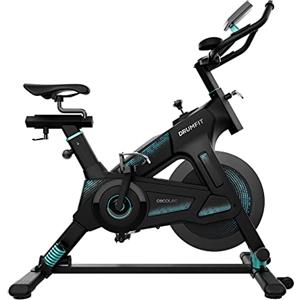Cecotec Bicicletta Indoor DrumFit Indoor 23000 Kosmos Pro. Volante Inerzia 23 Kg, Resistenza Manuale, Tecnologia Dynamic Pro, Manubrio e Sella Sportivi, Display LCD
