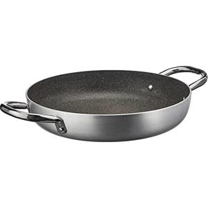 Zwilling Ballarini Italia Srl -Profess BALLARINI Tegame con rivestimento antiaderente, Alluminio ad alto spessore, Con 2 manici, Diametro 32 cm, Grigio, 2800