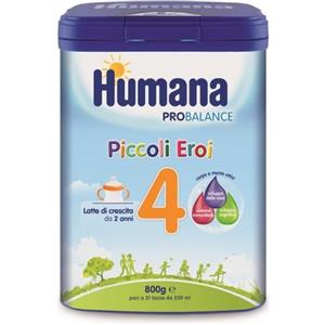 Humana 4 Probalance Piccoli Eroi - Latte di Crescita in Polvere 800g per Bambini dai 2 Anni