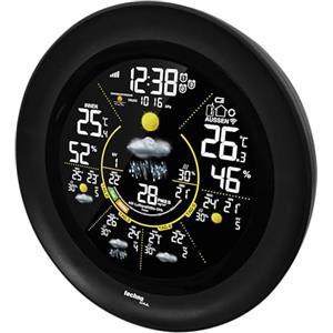 techno line WD3040 - Stazione meteo Internet elegante, design speciale, previsioni meteo regionali, temperature, utilizzo con app meteo, dati aggiuntivi su smartphone