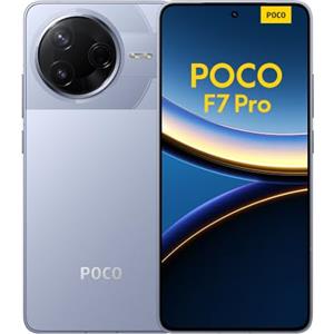 Xiaomi POCO F7 Pro Smartphone, 12+256, Blu, Batteria da 6000mAh, 90W HyperCharge, HyperAI (Caricabatterie non incluso)