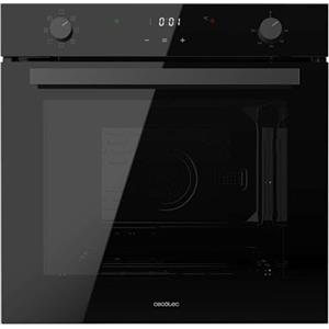 Cecotec Forno da Incasso Multifunzione Bolero Hexa M226001 Glass Black A. 2800W, 70L, 7 funzioni: Defrost, Convenzionale, Convezione. Cooling Fan, Display Touch, Base XXL, Porta Tripla Vetro, Classe A