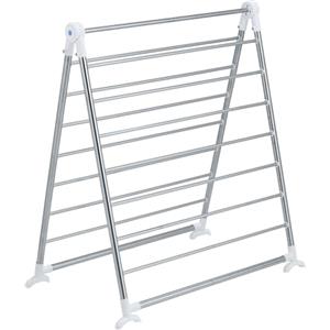 Wenko 3772020100 Stendibiancheria per Vasca da Bagno, Pieghevole, Argento Opaco, 2,5 x 150 x 65 cm/11 m