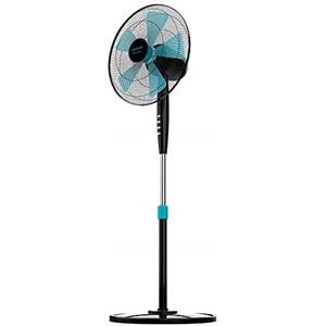 Cecotec Ventilatore da pavimento EnergySilence 500.5 pale, oscillante, 3 velocità, regolabile (115-135 cm), motore in rame, 40 W (110-130 cm, Nero)