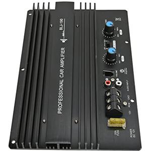 ciciglow Amplificatore di Potenza per Auto BLJ-190, 1000W per Auto Amplificatore Ad Alta Potenza Scheda Potente Sub per Basso Scheda Woofer 12V per Altoparlante Basso 8-12 Pollici
