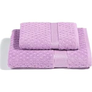 Caleffi - Set Asciugamani Bagno Viso e Bidet Morbida Spugna 100% Cotone Jacquard, 1 Asciugamano Viso 60x110 cm + 1 Asciugamano Bidet Ospite 40x60 cm Assorbenti Resistenti a Lavaggi Frequenti, Durevoli