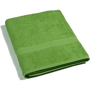 Caleffi - Minorca in Spugna 100% Morbido Cotone Idrofilo 450gsm, Lavabile in Lavatrice 40° + Asciugatrice, Misura Standard (100X150cm.) Colore VERDE