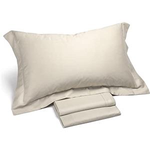 Caleffi - Completo Letto Matrimoniale in Raso Composto da Lenzuola Matrimoniali Cotone 100% 240x285 + 1 Lenzuolo con Angoli Matrimoniale Coprimaterasso Sotto 180x200 + 2 Federe Cuscino Letto 50x80