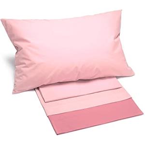 Caleffi 73125 Cotone Bikolor Copriletto Lenzuola per Matrimoniale Letto, Corallo