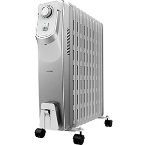 Cecotec Radiatore olio elettrico ReadyWarm 11000 Space 360. 11 moduli, basso consumo energetico, 2500 W, 3 livelli, avvolgicavo, tecnologia 360, sistema di sicurezza, 28 m2 05890