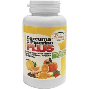 NATUR-FARMA Curcuma & Piperina PLUS - Integratore Antiossidante in Capsule con Bromelina e Guaranà, 60 Compresse