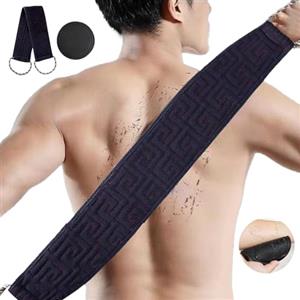 BSITSSS 1 x Scrubber per la Schiena+1 x Spazzola Scrub Corpo, Blu Spazzola per Doccia Bifacciale, Lava Schiena da Doccia, Morbido Lavaschiena per Doccia, Spazzola Bagno Schiena Elastico Unisex