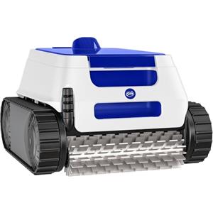 Gre ER230 Robot Pulitore Elettrico per Piscine Interrate fino a 9 x 4 m, pulisce fondo, pareti e linea d'acqua in 2h, Bianco, Blu e Nero