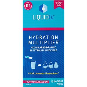 Equilibra Hydration Multiplier Frutto della Passione - Mix di Carboidrati ed Elettroliti in Polvere, 10 Stick