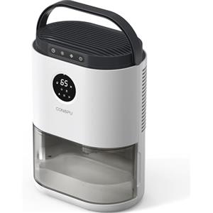 CONOPUPlus Deumidificatore 2300ML, Deumidificatore Casa Muffa con Sensore Display, Timer 48H, 7 Colori Luce, Sbrinamento Automatico, Modalità Sleep, Deumidificatore Portatile per Camera, Bagno