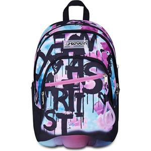 Seven Zaino Scuola Dual, Azzurro Fucsia, Doppio Scomparto Da 31 L, Con Tasca Per PC, Tasca Per Borraccia e Tasca Con Organizer, Zaino Scuola Media e Superiore, Zaino Ragazza