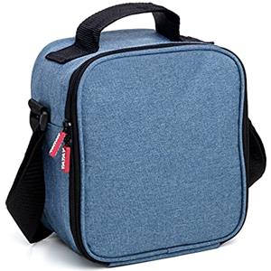 Tatay Urban Food Casual - Borsa Termica Porta Pranzo, 3L Capacità, con 2 Contenitori Alimentari di Vetro 0.57L. Denim Blue, 22 x 12 x 21,5 cm
