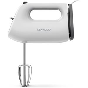 Kenwood QuickMix Lite, Frullatore Leggero a Doppia Frusta con Bassa Velocità iniziale, Utensile a Estrazione Sicura, Cavo Avvolgibile, HMP10.00WH, 300W Motore, Lavabile in Lavastoviglie, Bianco