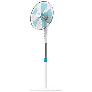 Cecotec Ventilatore da pavimento EnergySilence 500.5 pale, oscillante, 3 velocità, regolabile (115-135 cm), motore in rame, 40 W (110-130 cm, Bianco)