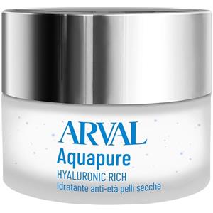ARVAL Aquapure Hyaluronic Rich - Crema Idratante Anti-età per Pelli Secche 50 ml