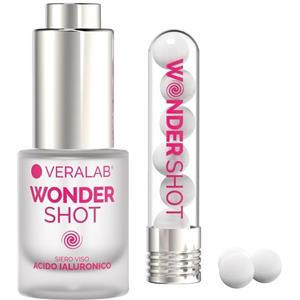 Veralab Wonder Shot Siero 15ml - Trattamento Intensivo Viso Illuminante, Liftante e Rimpolpante con Acido Ialuronico e Vitamina C