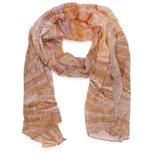 QUEEN HELENA Sciarpa Leggera Foulard Morbido Stola Fina Girocollo Casual Donna SC024-6 (Marrone)