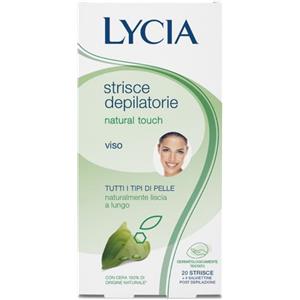 SODALCO SRL Lycia Natural Touch Strisce Depilatorie Viso Con Cera Naturale 12 Strisce