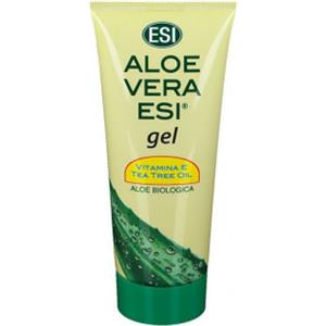 ESI Aloe Vera Gel con Vitamina E e Tea Tree Oil - 200 ml, Idratante e Lenitivo per Pelli Secche e Irritate