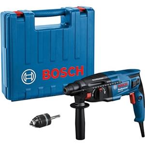 Bosch Professional Martello perforatore GBH 2-21 D Bosch Professional (con SDS plus, incl. mandrino autoserrante, impugnatura supplementare, panno, asta di profondità, in valigetta)
