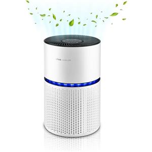 Ufesa Comfort Air 2200 Purificatore d'Aria con Filtro HEPA a 3 Strati e Tasso di Purificazione dell'Aria CADR 220m³/h, Copertura ≤90 m², 4 Velocità, Silenzioso ≤55dB, Timer 5-24h, Bianco