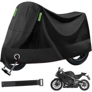 KARELLS Telo Copri Moto Impermeabile, Protezione Fodera Bici Scooter Anti Polvere Pioggia, Coprimoto Impermeabile Per Esterno, Resistente ai Raggi UV, per Esterni e Interni Moto(245 x 105 x 125 cm)