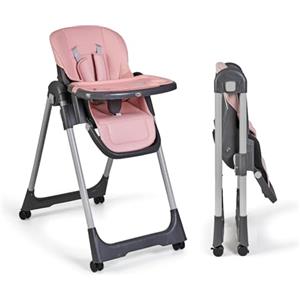 Ms - Seggiolone evolutivo Tasty per neonati - 7 altezze e 3 posizioni di reclinazione - Vassoio rimovibile e poggiapiedi regolabile - Portatile, pieghevole, fino a 3 anni