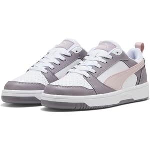 PUMA Rebound v6 Low, Sneaker Unisex-Adulto, White Mauve Mist Plum Jam, 42.5 EU