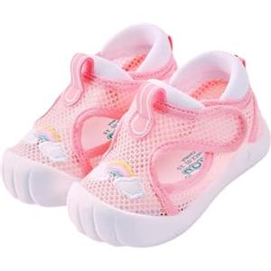 OrJana Sandali per Bambini con Rete Traspirante, Chiusura a Strappo, suola fessibile antiscivolo, Scarpine Primi Passi (Blue, Sistema Taglie Calzature EU, Bimbo (0-5 anni), Numero, Media, 25)