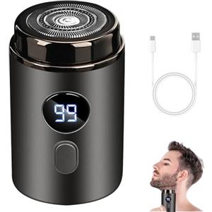 XEERUN Mini Rasoio Elettrico Portatile, Pocket Size Washable Electric Razor, USB Rechargeable Waterproof Shaver, Electric Razor Shavers, Rasoio Elettrico Corpo uomo da Viaggio Adatto per Casa