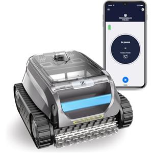 Zodiac Freedom OF 42 iQ pulitore senza cavo per piscine fino a 10 x 5 m, pulisce fondo, pareti e linea di galleggiamento. Robot Batteria al litio e connettività tramite App Aqualink