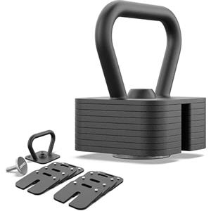 ZIPRO Kettlebell Square regolabile fino a 19 kg, per allenamento di forza, fitness, allenamento a casa