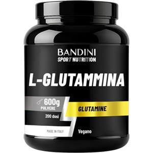 Bandini® L-Glutammina Pura in Polvere 600g - Rinforza la Massa Muscolare | Aminoacido utile per Esercizi Fisici ad Alta Intensità - Glutammina POWDER 100% Vegan