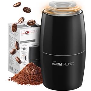 Clatronic Macinacaffè elettrico Clatronic® | per 60 g di chicchi di caffè | Grado di macinatura variabile | 150 W | Lame in acciaio inossidabile | Accessorio per macchina da caffè espresso moka | KSW 3806