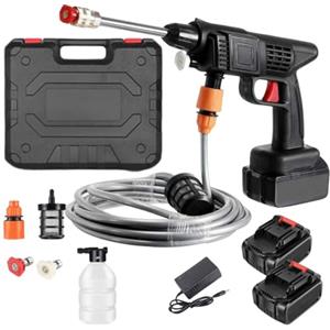 Cecaro Group - Idropulitrice Portatile a Doppia Batteria 48V Max | 90 Bar di Pressione con Ugello Multispruzzo 6 in 1