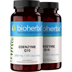 BIOHERBA Coenzima Q10 200 mg - 200 Capsule: Supporto Antiossidante Essenziale e Anti-Invecchiamento Naturale di BIOHERBA