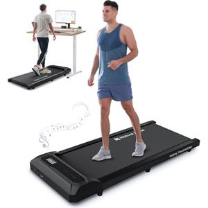 Mobvoi Walking Pad Treadmill per la casa Tapis roulant portatile sotto la scrivania con telecomando e display a LED, macchina per camminare e correre, velocità regolabile 6/KMH Facile da riporre