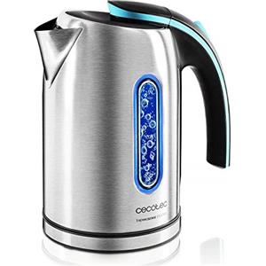 Cecotec ThermoSense 270 in acciaio, bollitore elettrico, senza BPA, 2200 W, base 360º, filtro anticalcare, doppio sistema di sicurezza