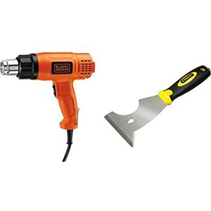 BLACK+DECKER KX1650-QS Pistola Termica/Sverniciatore, 1750 W & STANLEY - 0-28-206 Spatola multiuso 6 in 1