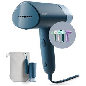 Philips Serie 3000 Stiratrice verticale a vapore - 1000 W, 20 g/min di vapore, Serbatoio dell'acqua estraibile da 100 ml, Piastra in plastica, Blu (STH3000/20)
